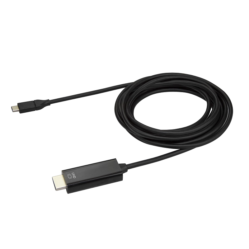 StarTech CDP2HD3MBNL 10ft (3m) USB C to HDMI Cable - 4K 60Hz - Black